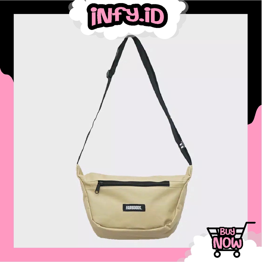 INFY - ILP019  Sling Bag Pria Korean Style Tas Selempang Lokal Keren NEW Casual Trendy Bisa COD