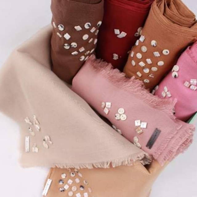 Jilbab segi empat - Dannis - Rawis - Laser JLB1219