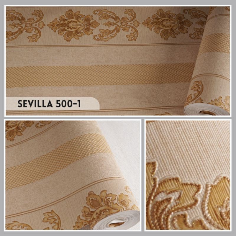 Wallpaper Vinyl Import Korea SEVILLA 500 SERIES (Bonus lem utk pemesanan 8 roll)