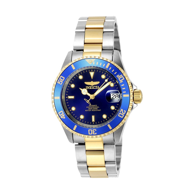 Jam Tangan Pria INVICTA Pro Diver 8928OB Automatic Blue Dial Dual Tone St. Steel Str
