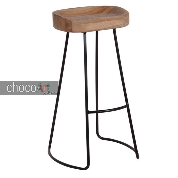 kursi cafe kayu besi Custom Chocoart Jepara kursi cafe industrial besi kekinian