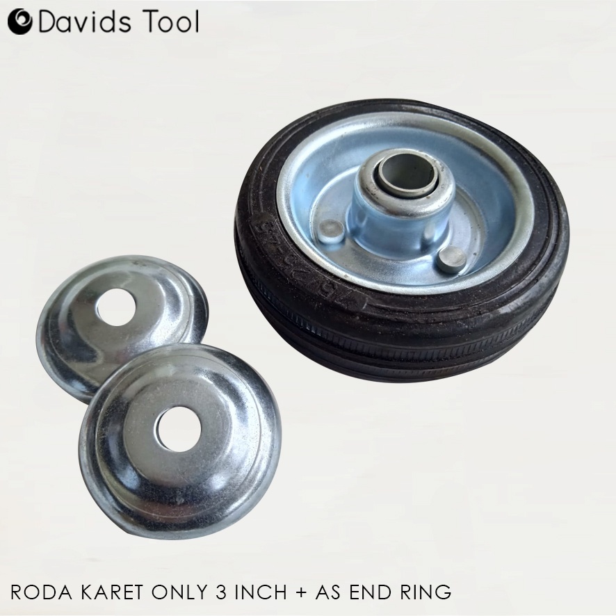 Roda Troli Ban Troly Karet Trolley 3 Inch Only Bushing