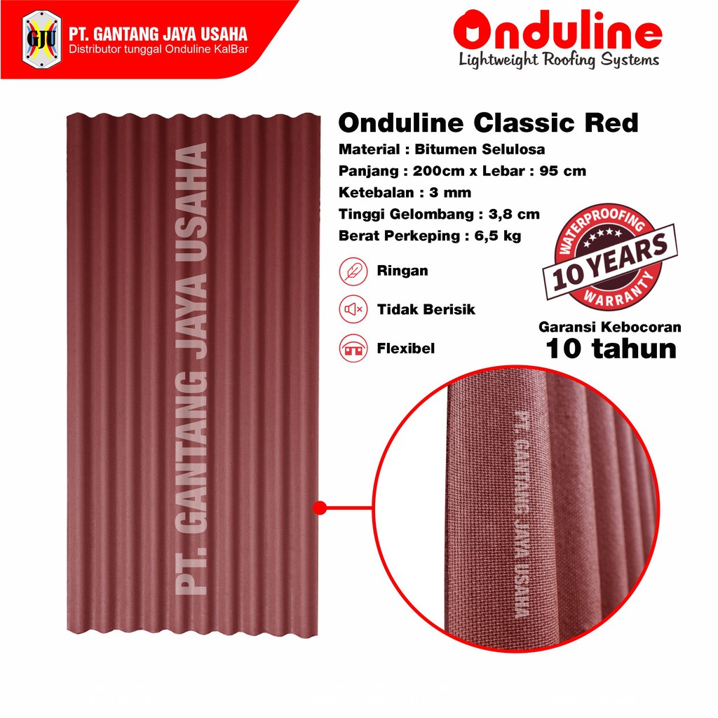 Atap Onduline Merah