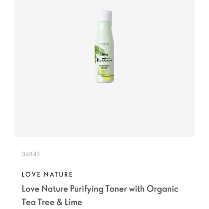 LOVE NATURE PURIFYING GEL WASH WITH ORGANIC TEA TREE &amp; LEMON / MATTIFYING FACE LOTION / PURIFYING CORRECTIVE STICK