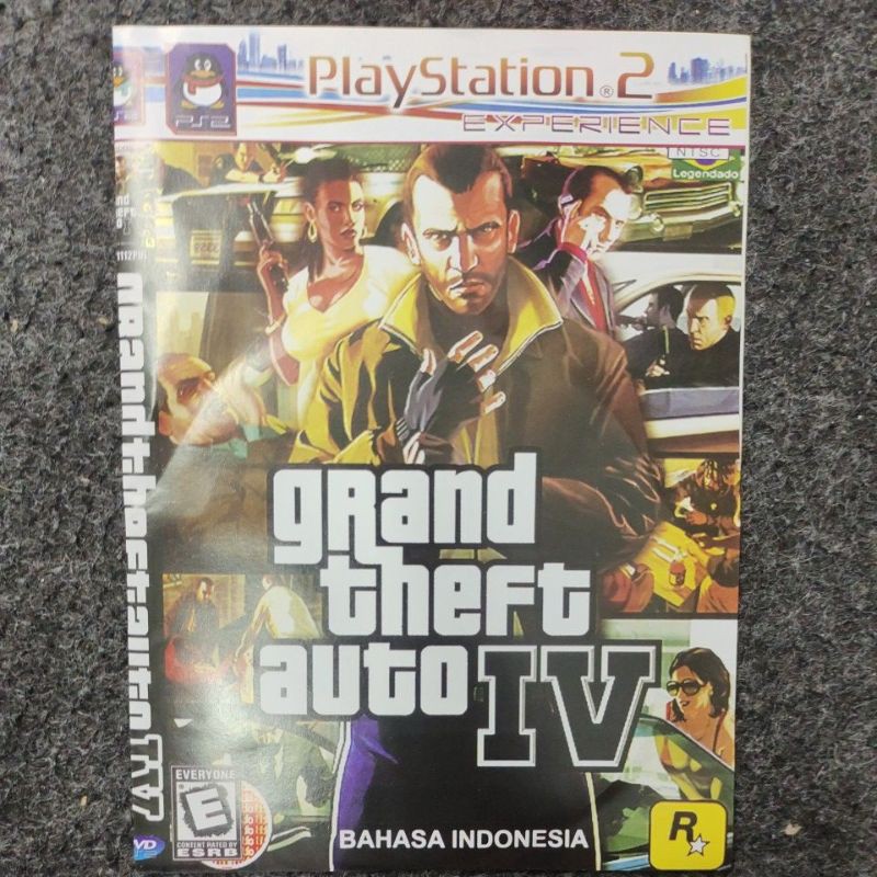 KASET PS2 GRAND THEFT AUTO 4