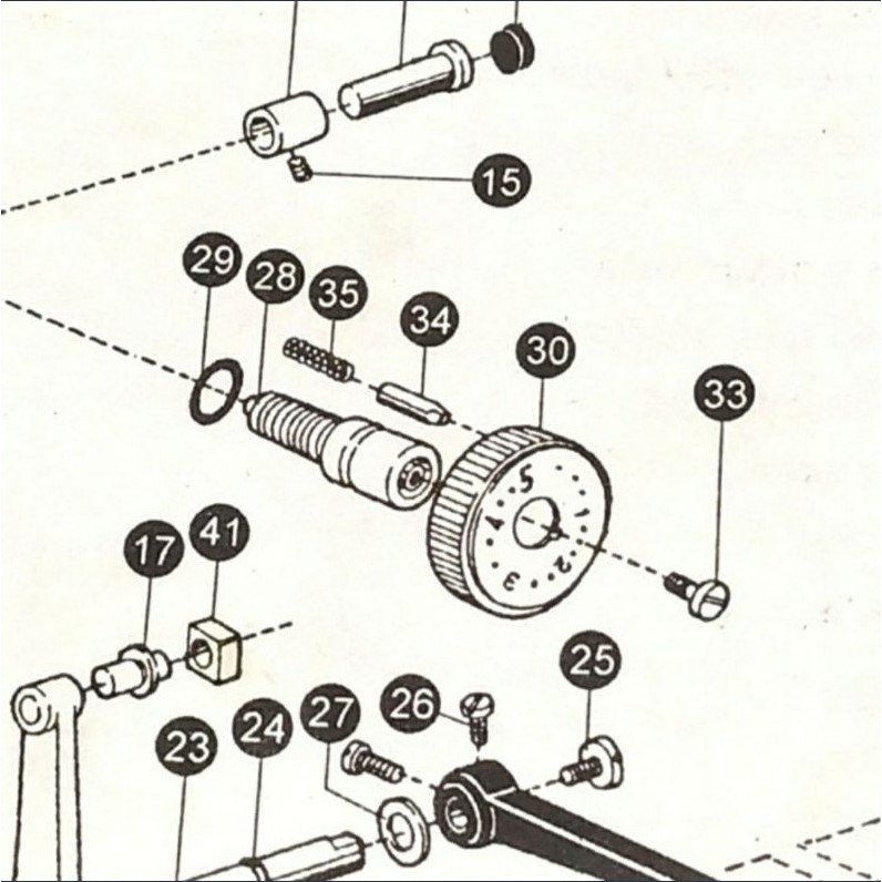 Pen Dial - Per Dial - Baut Dial - Ring Mesin Jahit Typical