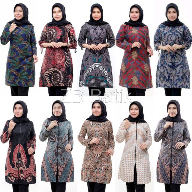 Terlaris SERUT GENES JELITA TUNIC NAVBOR YELBOR WHITBOR CREAMBOR TUNIK BATIK MODERN HRB030 DOLBI DOB