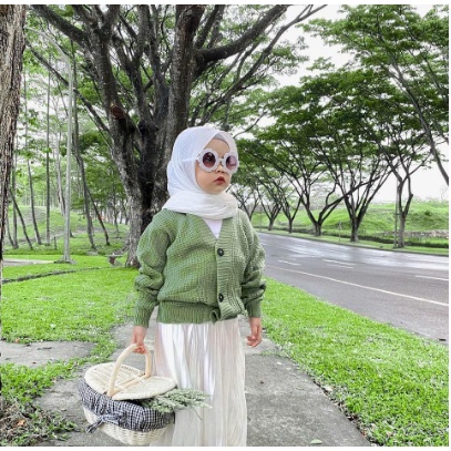 FX SHOP SWEATER CARDIGAN ANAK PEREMPUAN RAJUT / OLIVIA / CARDIGAN ZARA KIDS Anak Usia 2-10 Tahun