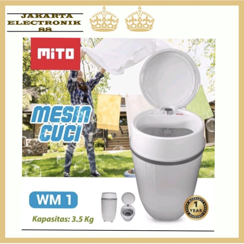 Mesin Cuci Mini Portable MITO 3.5 Kg - Mesin Cuci