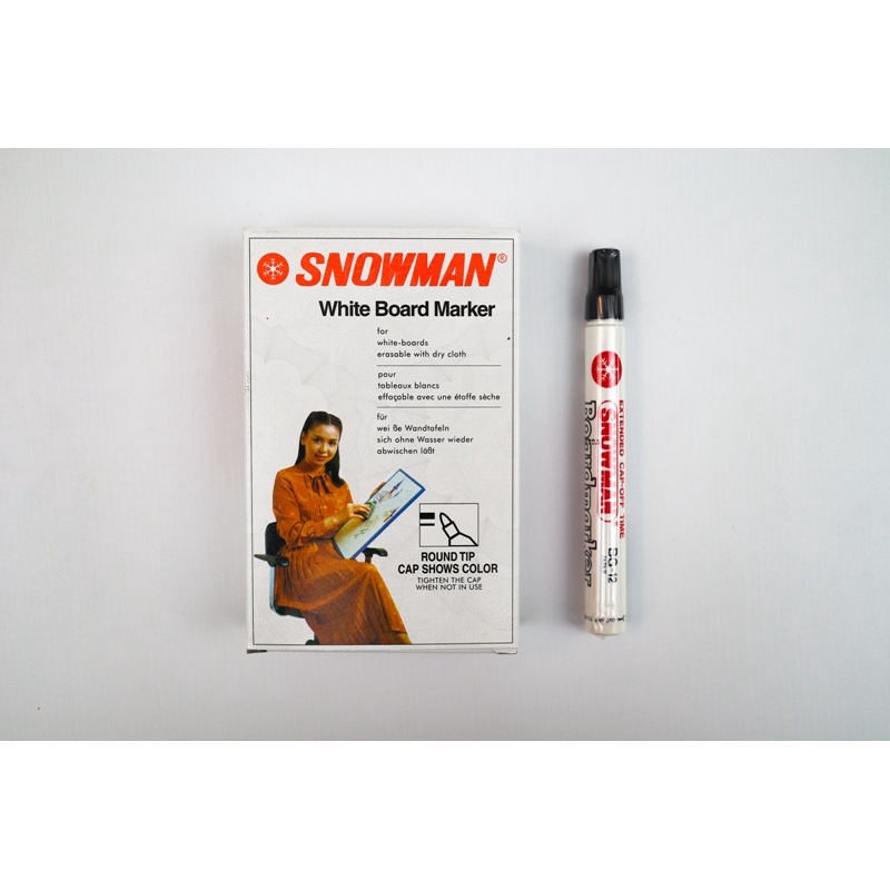 

Spidol Whiteboard Snowman (12pcs) HITAM