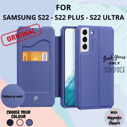DUX DUCIS X FLIP COVER case Samsung Galaxy S22 - S22 Plus - S22 Ultra flip casing leather stand with