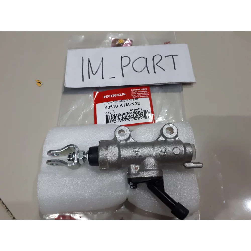 43510-KTM-N32 Pompa Master Rem Belakang Supra X 125 Lama 2005 - 2013 JKT