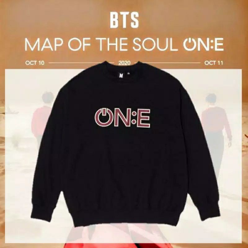 S - XXXXXL(6XL) Sweater Crewneck ONE JUNGKOOK BIGSIZE MAP OF THE SOUL 5XL 4XL 3XL 2XL XL O:NE Unisex