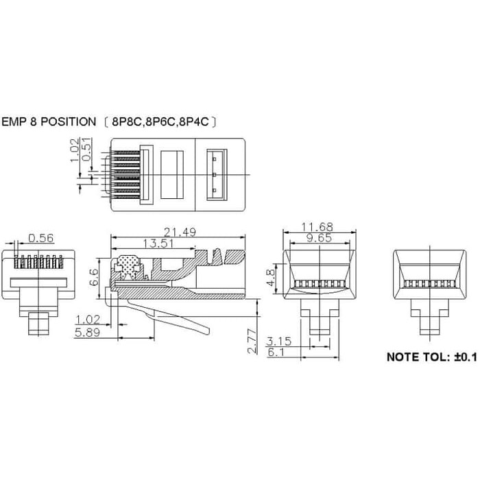 Jack RJ45 LAN Murah - Konektor Network LAN Grosir