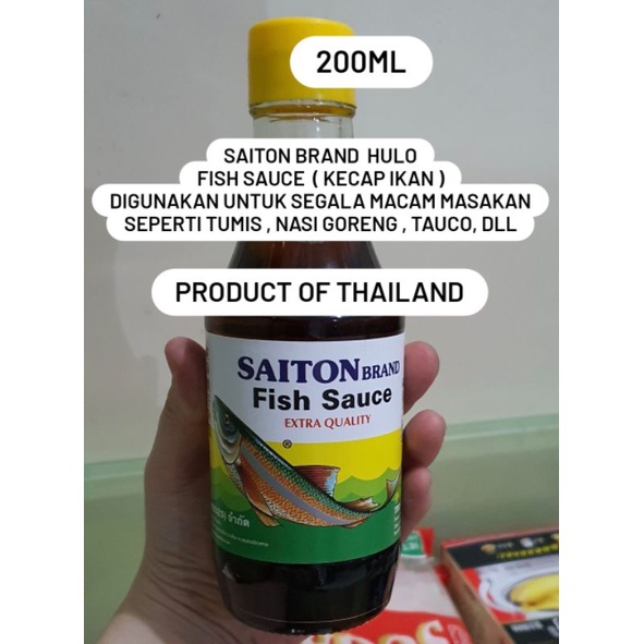 

200ML KECAP IKAN HULO SAITON BRAND FISH SAUCE ORIGINAL THAILAND 200ML