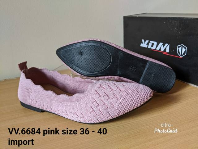 Sepatu flat import kode VV6684