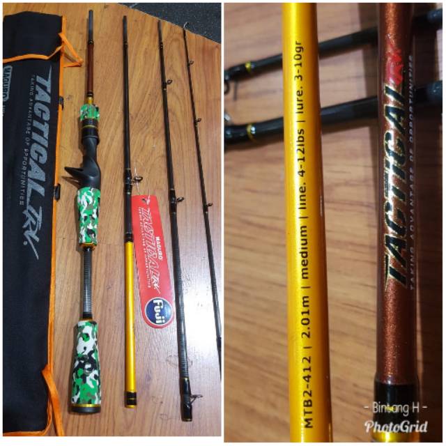 Joran BC MAGURO TACTICAL TRV MTB2-412 | Sambung 4 | Travel | Casting | Baitcasting