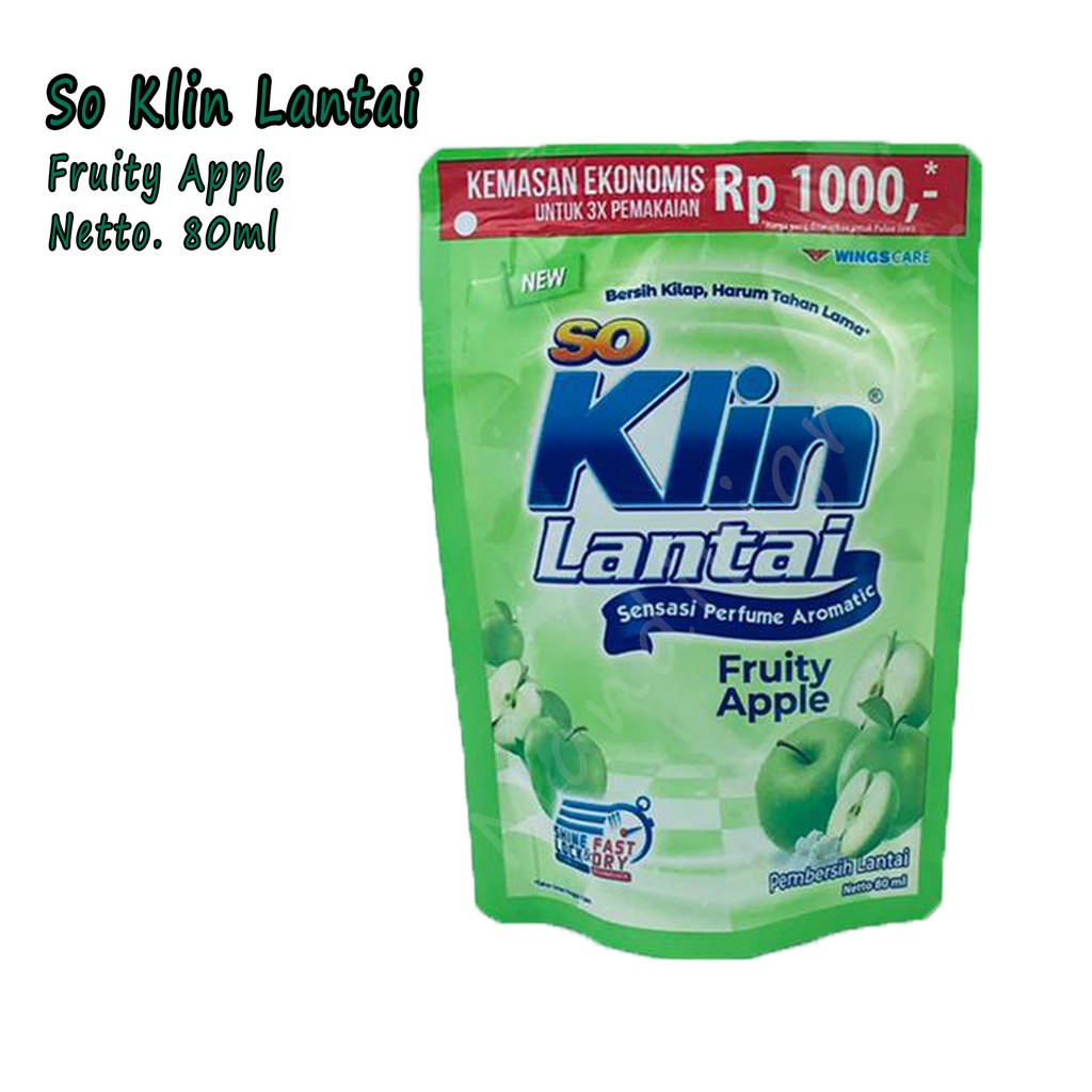 So klin * Lantai * Aroma * Fruity Apple * 60ml