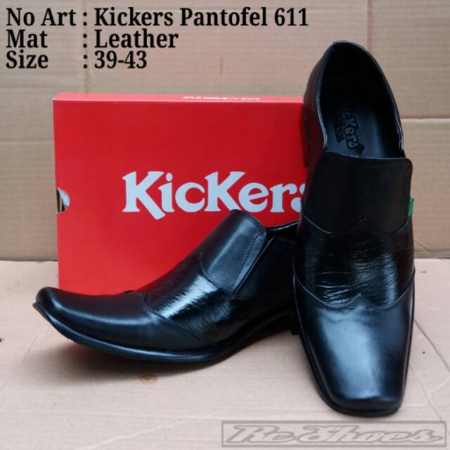 Sepatu pantofel kulit - Sepatu pantofel kickers - Sepatu kickers - Sepatu formal pria