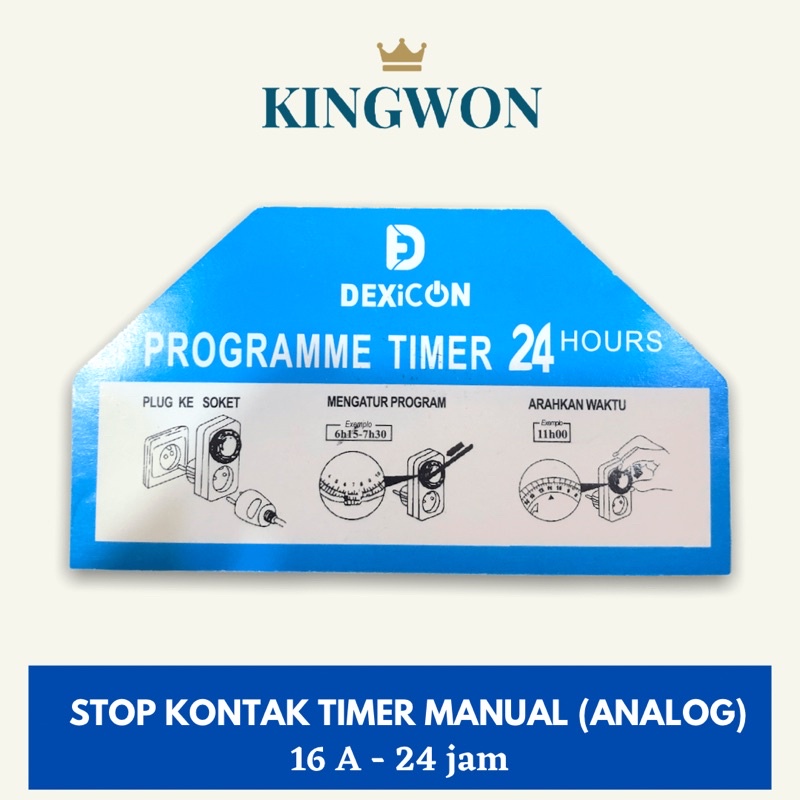 STOP KONTAK LISTRIK MANUAL ANALOG TIMER SWITCH STOPKONTAK TIMER 24 JAM