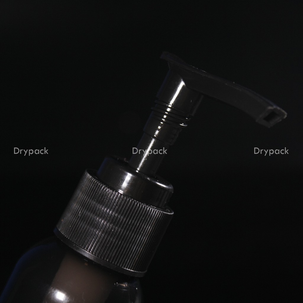 Botol Hitam Pump 100 ml (tutup hitam )