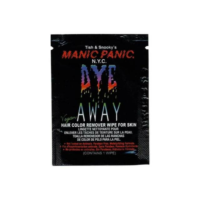 Jual Tissue Manic panic dye away (hair color remover wipe for skin) Shopee Indonesia