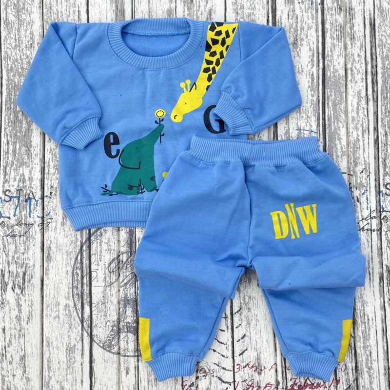 PROMO 7.7 Setelan Joger Bayi Setelan bayu Bayi Outer bayi Baju Musim Dingin Bayi DNW BABY