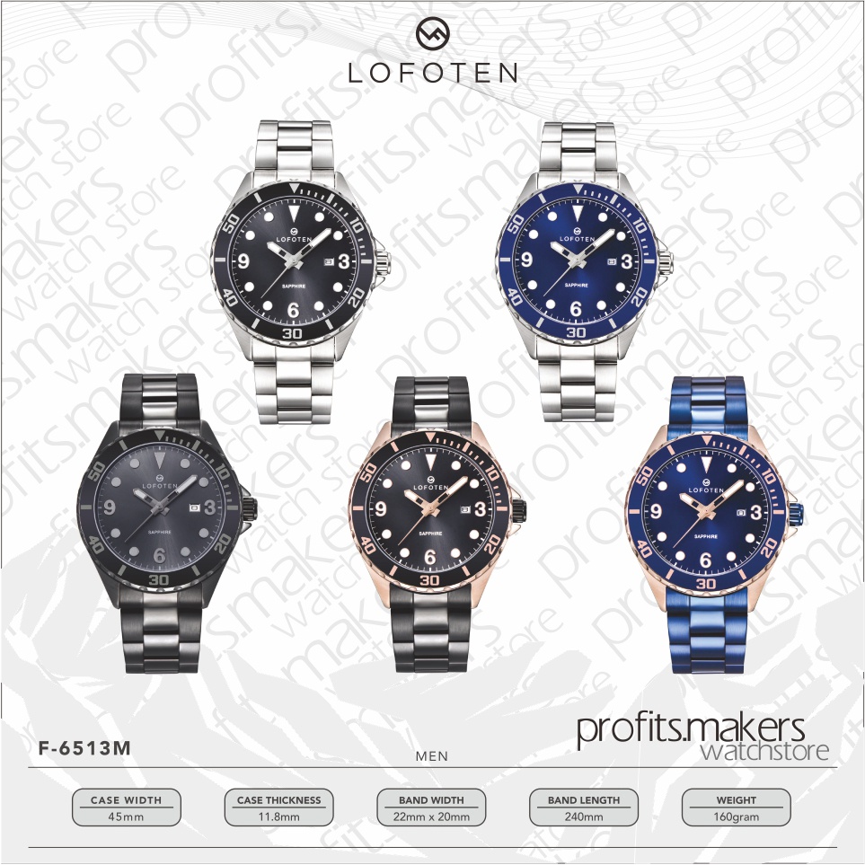 LOFOTEN Watch F6513M / F 6513 M / F-6513-M Jam Tangan ORIGINAL