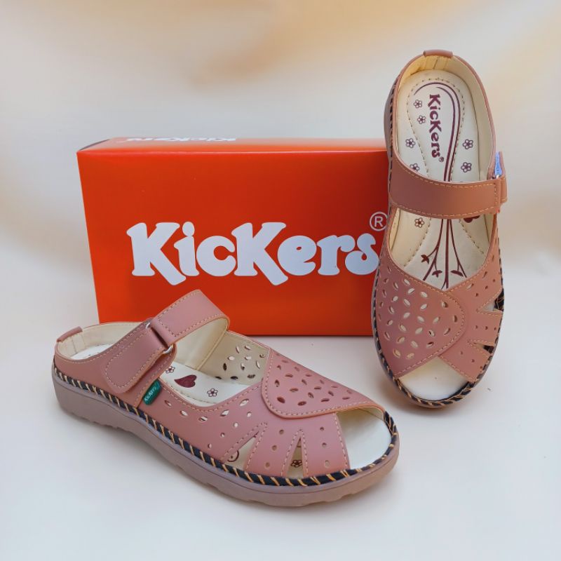 Sepatu sandal kickers wanita slip on big size Jumbo 41/45. kode SL btg 13