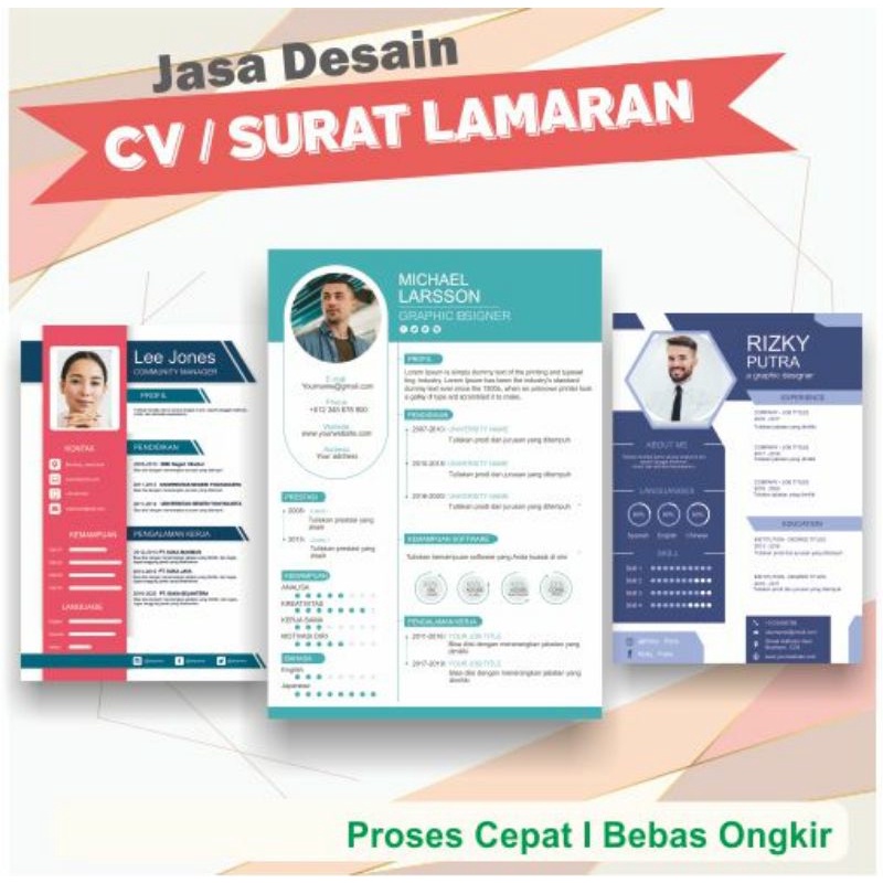 DESAIN CV / SURAT LAMARAN