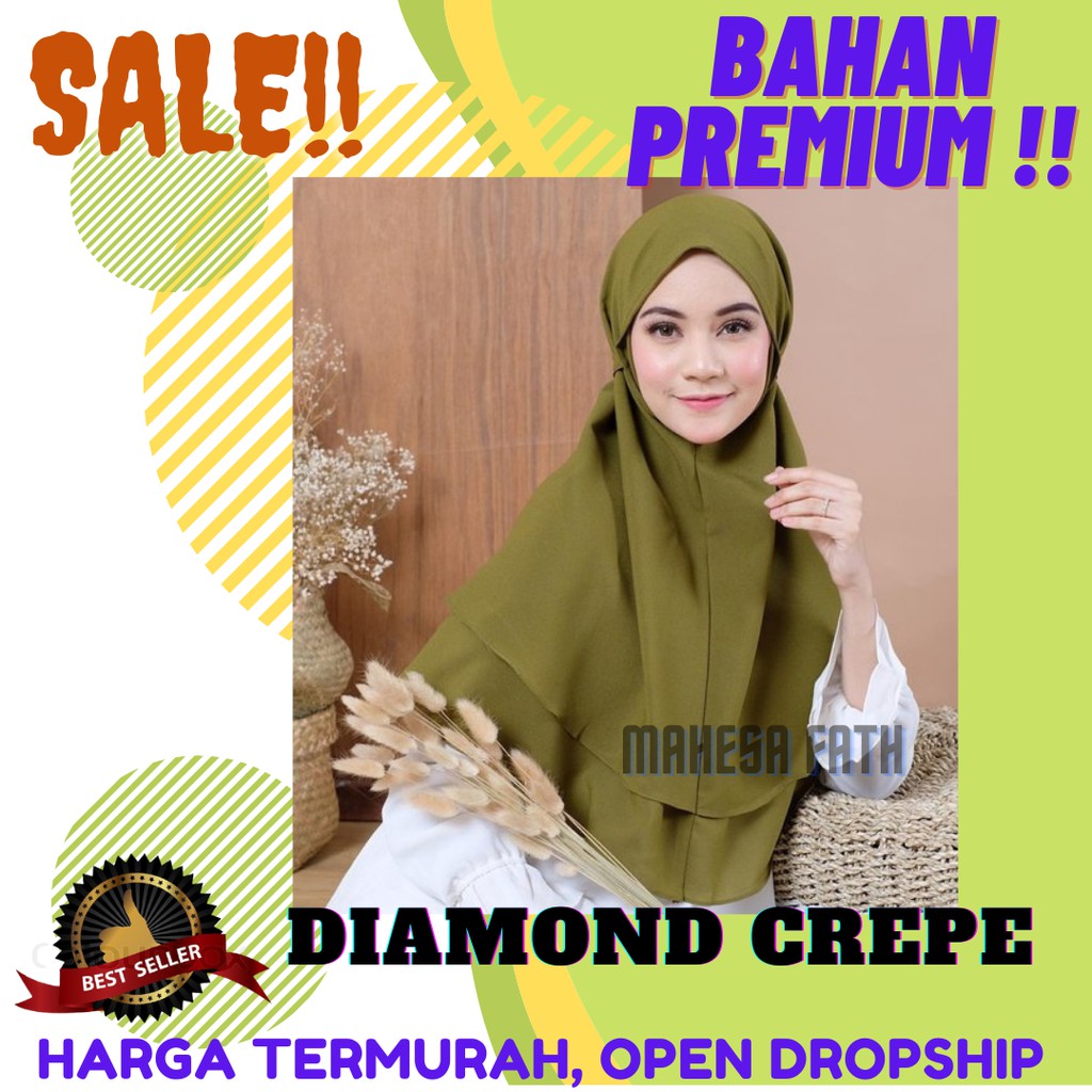 Hijab Instan Hijab bergo maryam 2 layer Hijab Layer Hijab Diamond Bergo Maryam Murah