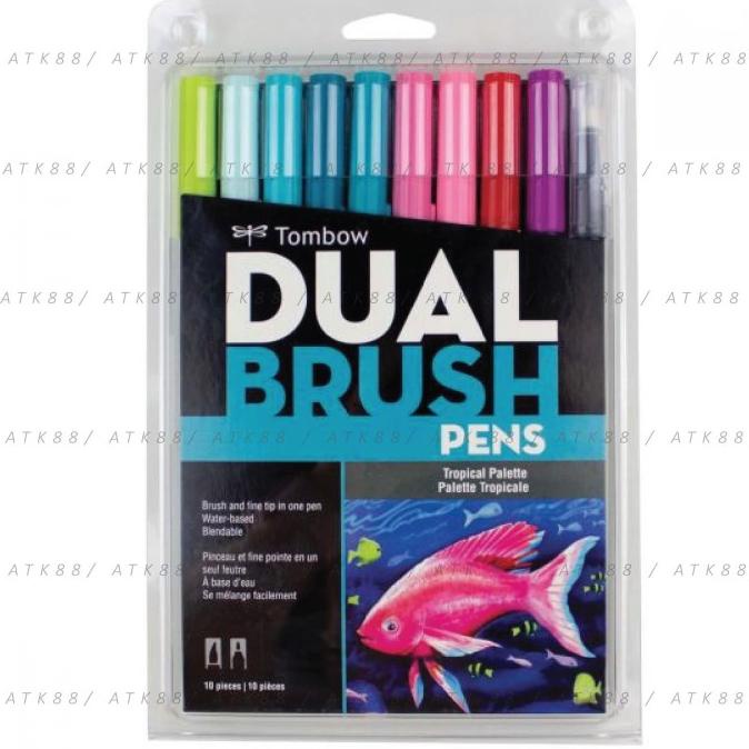 

Tombow Dual Brush Pen Art Markers - Tropical ---READY---