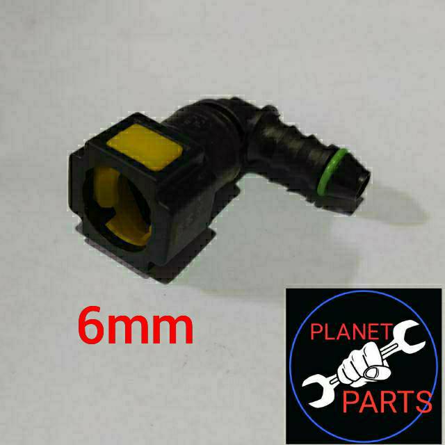 NEPEL PENGUNCI KONEKTOR 6mm BENGKOK | CLIP CONNECTOR NEPEL SELANG INJECTOR INJEKSI 6mm BENGKOK