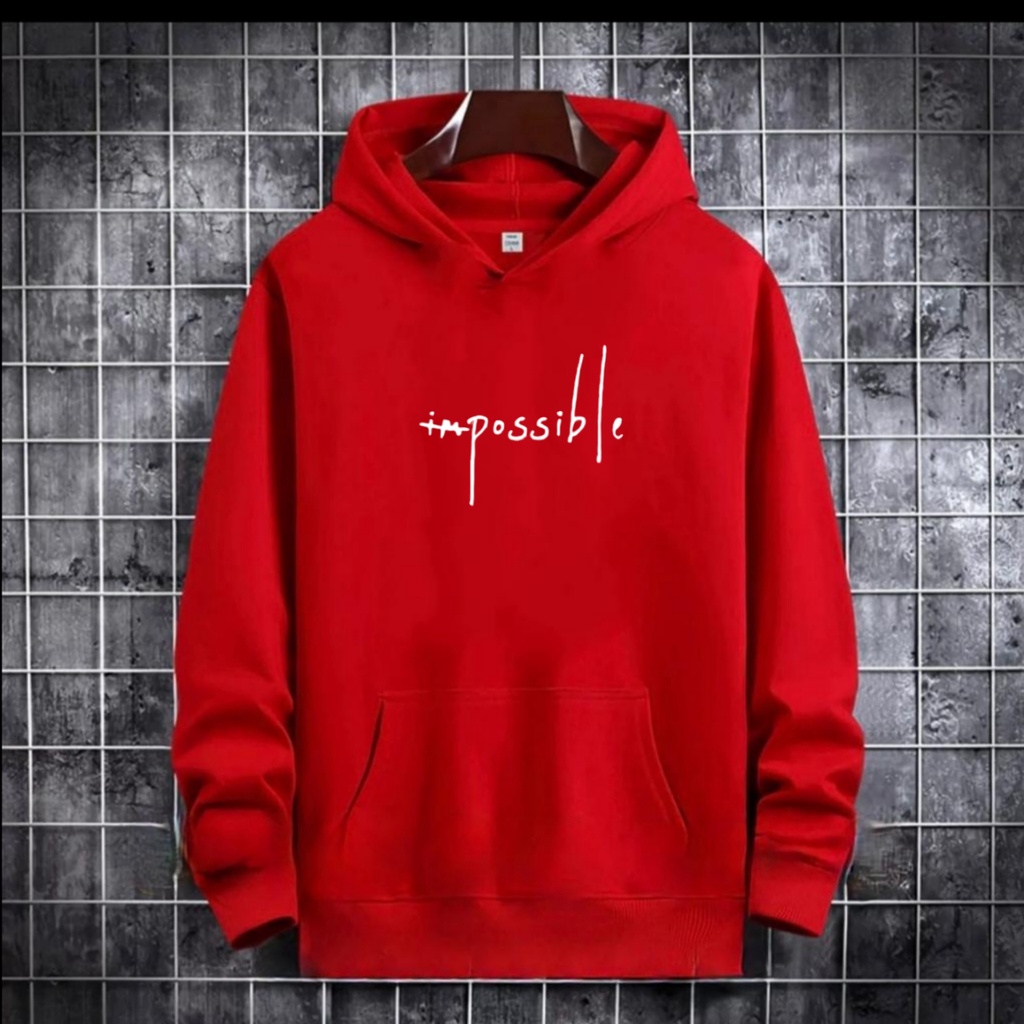 PAKAIAN PRIA / SWEATER HOODIE IMPOSSIBLE / HOODIE MURAH / HOODIE PRIA DAN WANITA / UNISEX