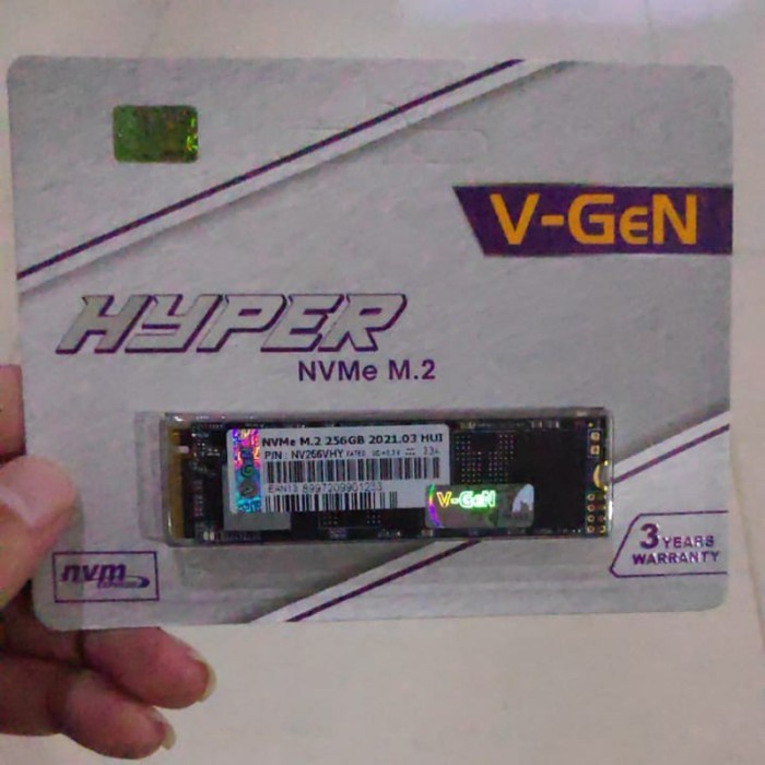 VGEN NVME 128GB 256GB 512GB HYPER  V-GEN SSD PCIE GEN 3 GARANSI 3TH