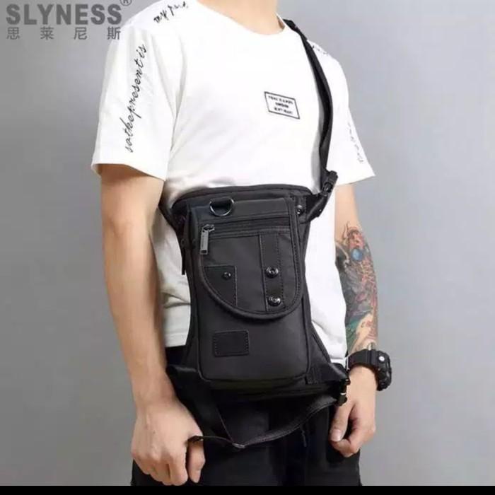 TAS SELEMPANG PRIA KULIT TAS PAHA TOURING TAS SLINGBAG WAISTBAG