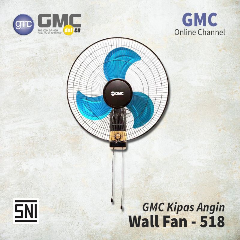 Kipas Angin Dinding Wall Fan GMC 518 - Jumbo Tornado Besi 18 Inch