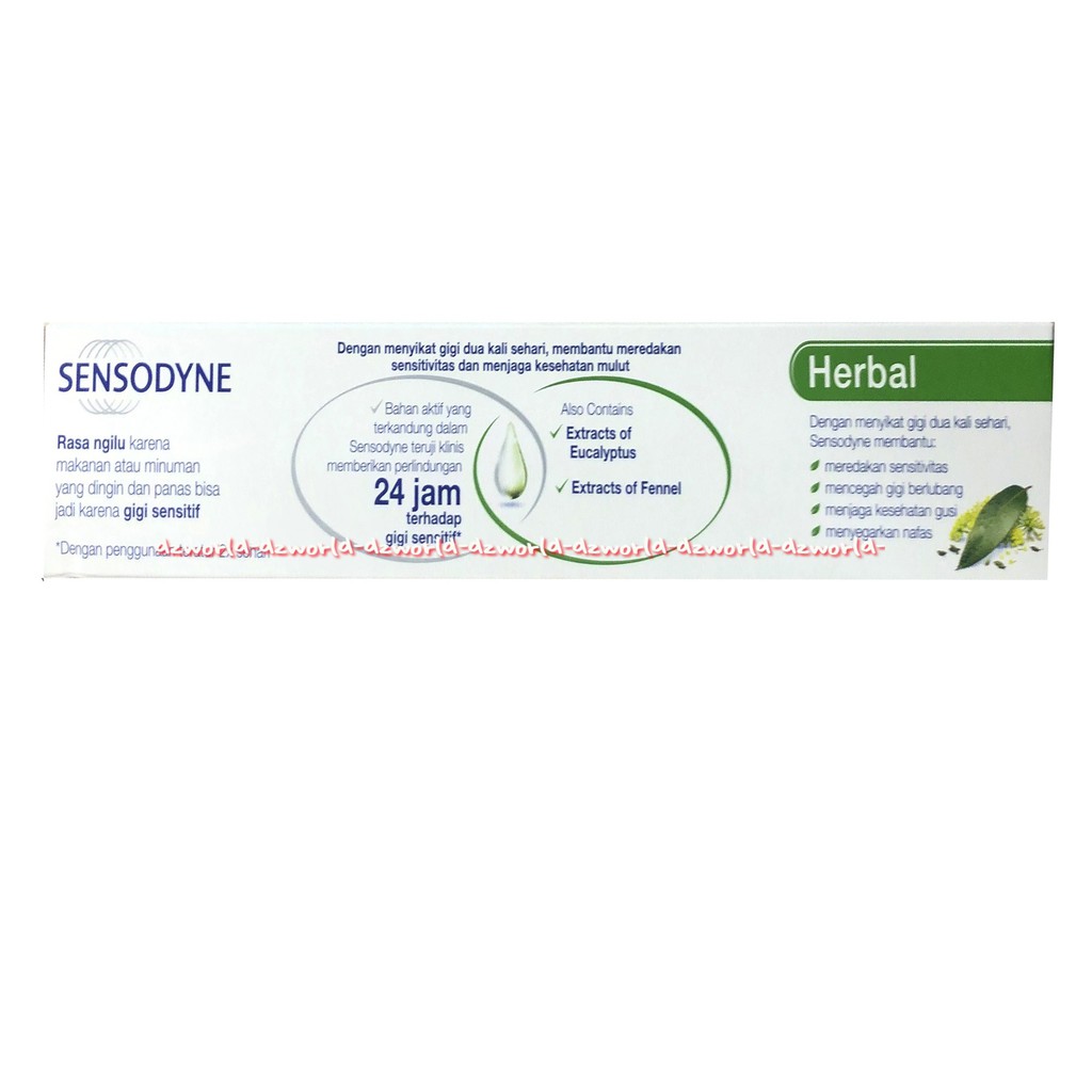 Sensodyne Herbal Odol Pasta Gigi Sensodain Untuk Gigi Sensitif 100gr