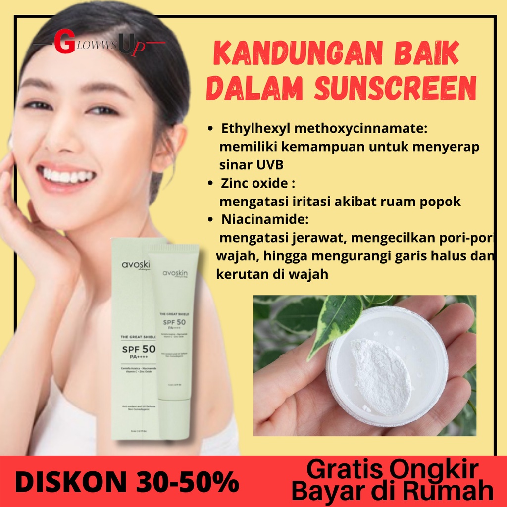 Perawatan Wajah Sunscreen Avoskin The Great Shield Sunscreen 5ml