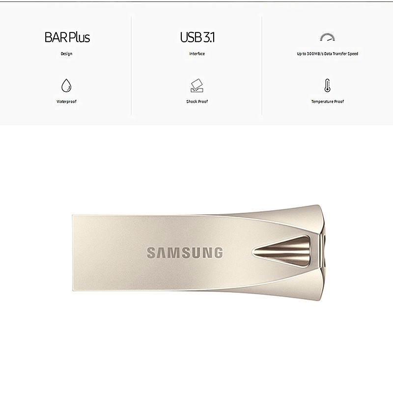 SAMSUNG USB Flash Drive 1TB USB3.1 Pendrive Waterproof Metal Pen Drive