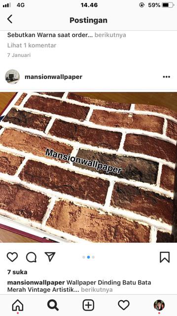 Wallpaper Dinding Serat Tekstur Kayu Cream Abu Coklat Elegan