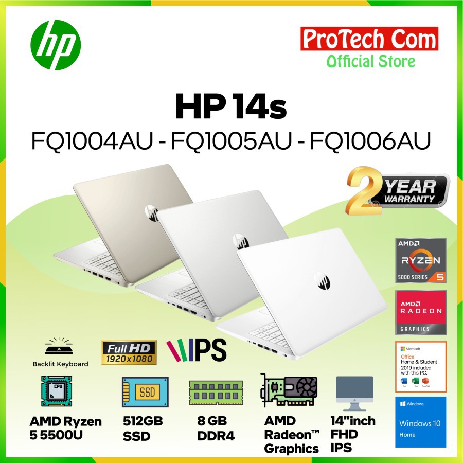 Laptop Hp 14s Fq1004au Fq1005au Fq1006au Ryzen 5 5500u 8gb 512gb W10 Ohs Shopee Indonesia 6577