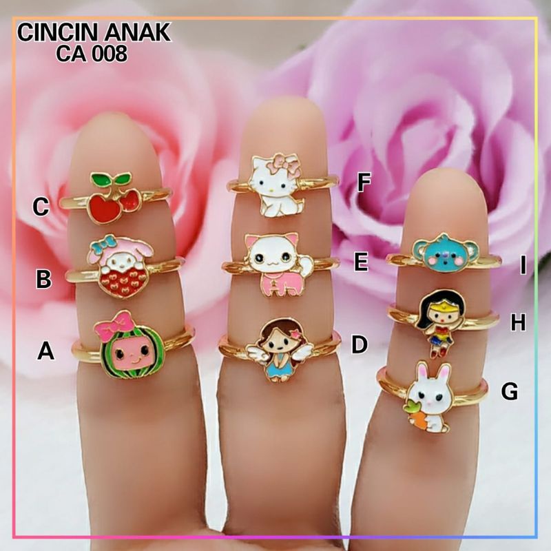 Cincin xuping cincin anak semangka perhiasan cincin anak bayi lapis emas CA 008