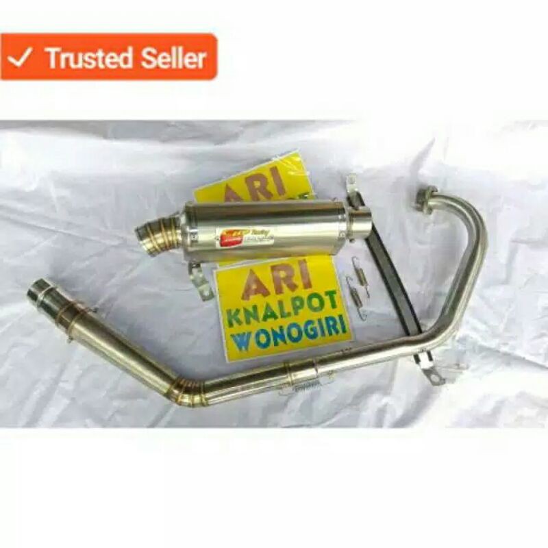knalpot CLD oval leher njengat satria Fu fi GSX Vixion R15 Scorpio Jupiter MX