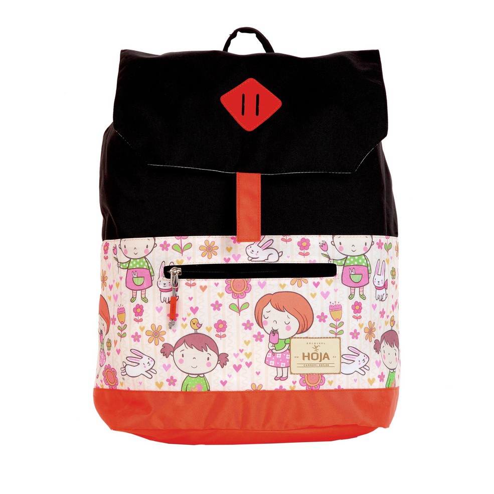 HOJA Codrin Orange - FREE Rain Cover Tas Sekolah Anak Wanita Ransel Punggung Backpack Bodypack Murah