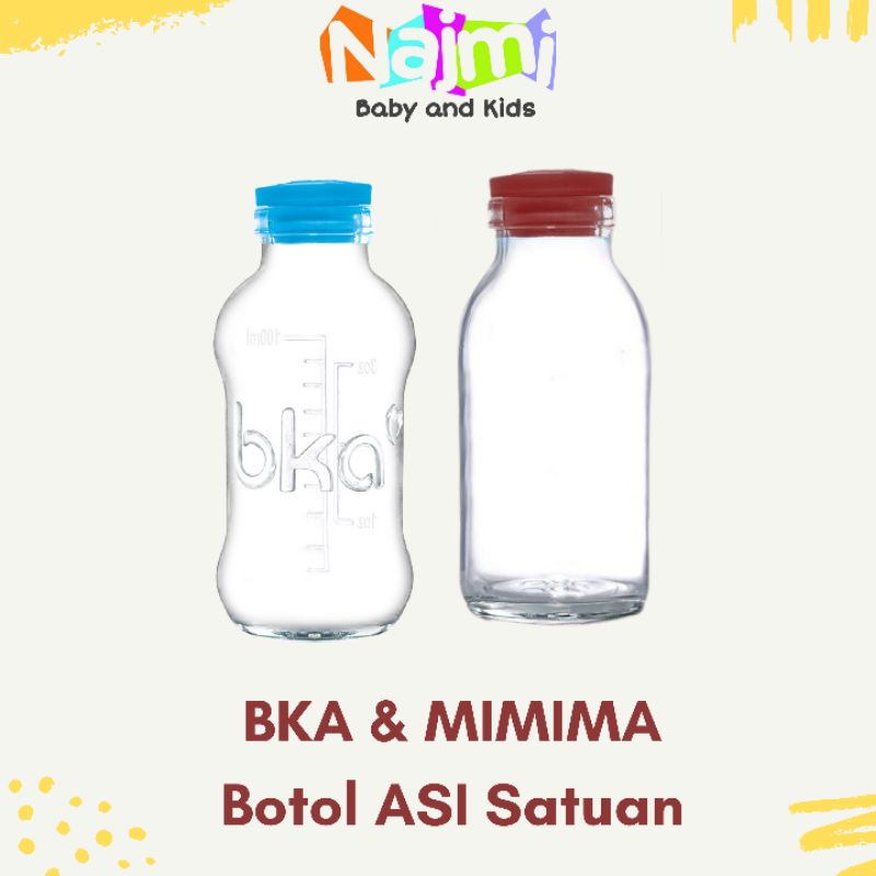 Botol Kaca ASI Tutup Karet BKA dan MIMIMA Satuan