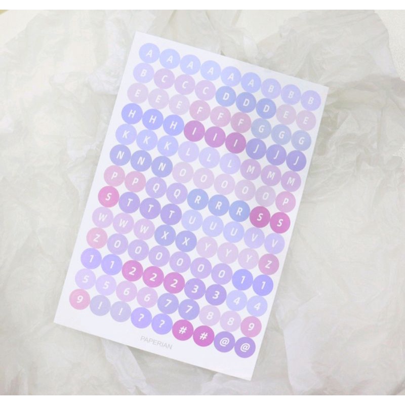 

sticker alfabet huruf lucu scrapbook label mainan edukasi anak aksesoris buku