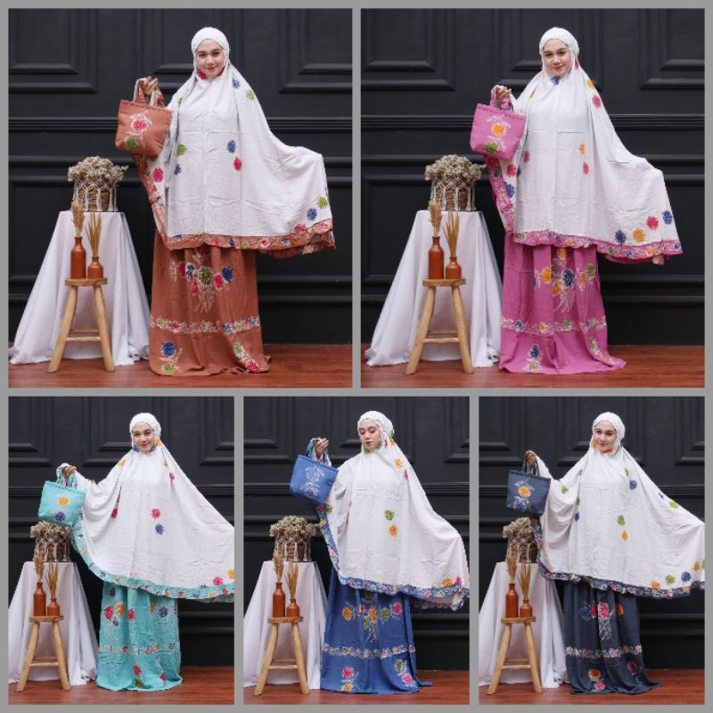 mukena batik adem