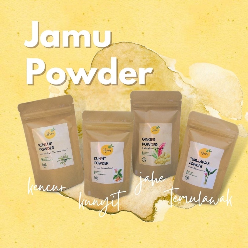 

Jamu Powder Temulawak/Kencur/Kunyit/Jahe Emprit/Jahe Gajah