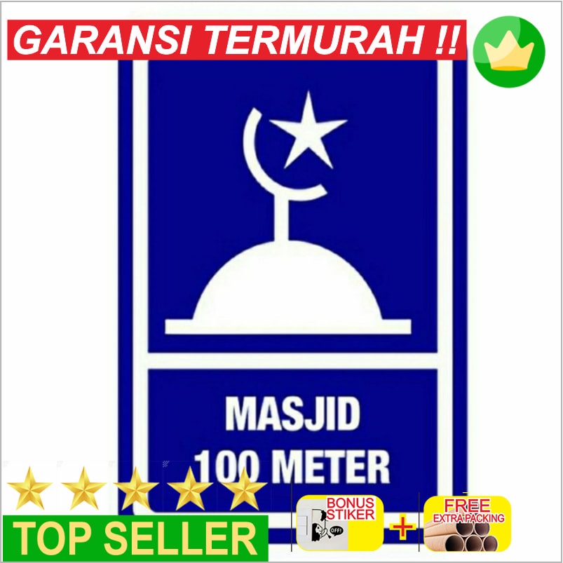 

Promo Rambu Petunjuk masjid Plat Aluminium Keren 30x40cm